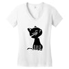 cat2 Women's V-Neck T-Shirt