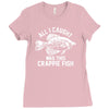 all i caught was this crappie fish Ladies Fitted T-Shirt