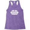 this guy loves vodka Racerback Tank