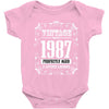 vintage made in 1987 perfectly aged a living legend Baby Bodysuit