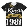 kings are born in 1981 All Over Women's T-shirt