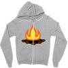 fire Zipper Hoodie