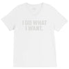 i do what i want V-Neck Tee