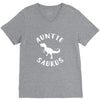 Auntiesaurus V-Neck Tee