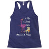 mama &amp; pizza dinasour. Racerback Tank