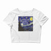 tardis starry night Crop Top