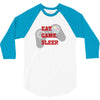 Eat Game Sleep 3/4 Sleeve Shirt