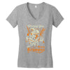 scary krampus Women's V-Neck T-Shirt