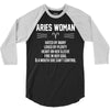 Aries Woman 3/4 Sleeve Shirt