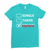 too busy playing fortnite White Logo Ladies Fitted T-Shirt