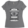 Never Underestimate the Strength of a Brain Tumor Warrior Being Strong Women's Triblend Scoop T-shirt
