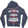 Super Cool Grandad Of A Freaking Awesome Grandson Zipper Hoodie