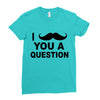 i mustache you Ladies Fitted T-Shirt