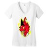 warning Women's V-Neck T-Shirt
