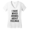 mixed drinks about feelings Women's V-Neck T-Shirt