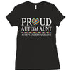 proud autism aunt Ladies Fitted T-Shirt