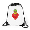 Kermit Strawberry Drawstring Bags