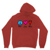 peace love wine Unisex Hoodie