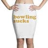 bowling sucks bowl team league club funny geek nerd sport pin tee shir Pencil Skirts