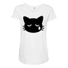 sad cat Maternity Scoop Neck T-shirt