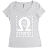 resistance is futile Women's Triblend Scoop T-shirt