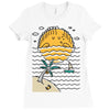 sun sleep Ladies Fitted T-Shirt
