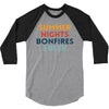 Summer Night Bonfires Beer 3/4 Sleeve Shirt
