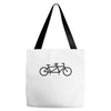 bike tandem Tote Bags