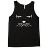 whiskers cat dog cute puppy animal baseball jersey Tank Top