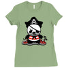 pirate panda Ladies Fitted T-Shirt