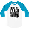 kiss me i'm irish or drunk or whatever t shirt st patricks day funny t 3/4 Sleeve Shirt