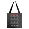 expressions of captain holt Tote Bags