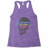 between the eyes Racerback Tank