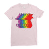 Goku Rainbow Ladies Fitted T-Shirt