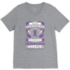Never Underestimate The Strength Of A Gynecologic Cancer Warrior V-Neck Tee
