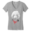 panda stylish Women's V-Neck T-Shirt