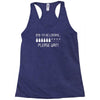 dad to be loading please wait new Racerback Tank