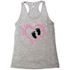 Baby Girl with Heart Any Name Customized Racerback Tank