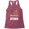 Halloween Kings Are Born In October Racerback Tank