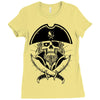 skull with beard Ladies Fitted T-Shirt