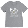 papa man myth legend V-Neck Tee
