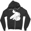 mouse hands ym Zipper Hoodie