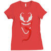 monster face Ladies Fitted T-Shirt