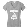 EAT, SLEEP, VOLLEYBALL, REPEAT Women's V-Neck T-Shirt