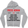 Pisces Woman Zipper Hoodie