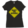 baby on board Ladies Fitted T-Shirt