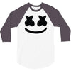 marshmello face 3/4 Sleeve Shirt