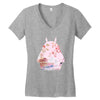 totoro with asian landscape Women's V-Neck T-Shirt