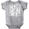 v3 eat sleep snap Baby Onesie