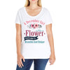 A December Girl Like A Flowers Ladies Curvy T-Shirt